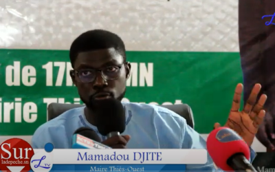 THIES : Le Maire Mamadou Djitté se fixe de nouveaux objectifs 100 jours après son élections