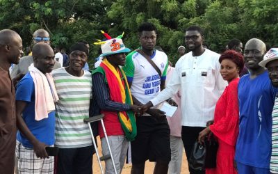 En images, le Maire Dr Mamadou DJITTE visite les deux ASC Jaloré et Gouney Randoulène