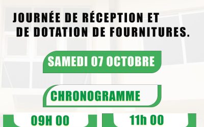 Commune de Thiès-Ouest : journée de réception et de dotation de fournitures par le Maire Dr Mamadou DJITTE le samedi 07 octobre 2023 à partir de 09H
