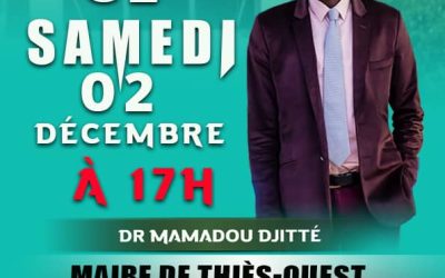 Commune de Thiès-Ouest : le Maire Dr Mamadou DJITTE recevra les salles de classe de l’école élémentaire de Thiès-None le samedi 02 décembre à 17h