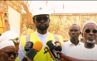 Lancement des travaux de reconstruction du poste de santé de Mbour 2 par le maire de la commune de Thiès ouest Dr MAMADOU DJITTÉ